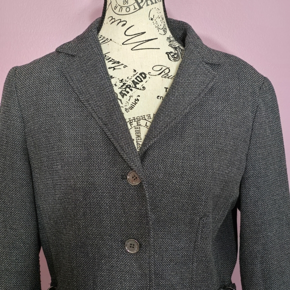 Calvin Klein Charcoal Gray Blazer Career Classy 10 - Picture 9 of 12